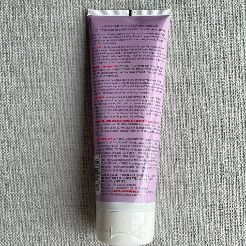 First Aid Beauty KP Bump Eraser Body Scrub with 10% AHA